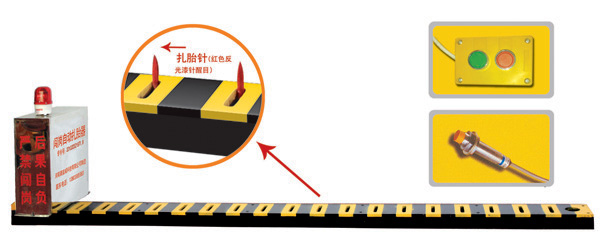 鹤岗V3嵌入式闯岗自动扎胎器/阻车器